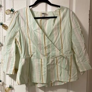 Side tie blouse